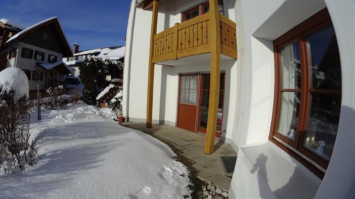 Südterrasse im Winter