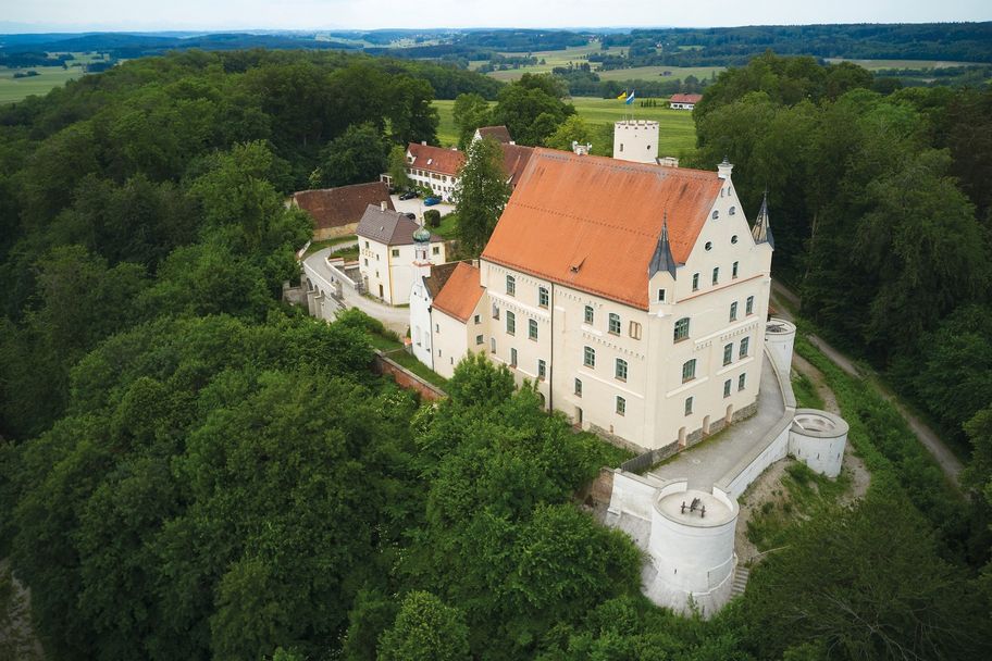 Mindelburg bei Mindelheim von oben, Glückstaler-Runde