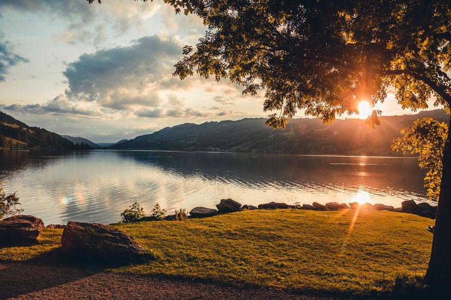 Abendstimmung am Großen Alpsee