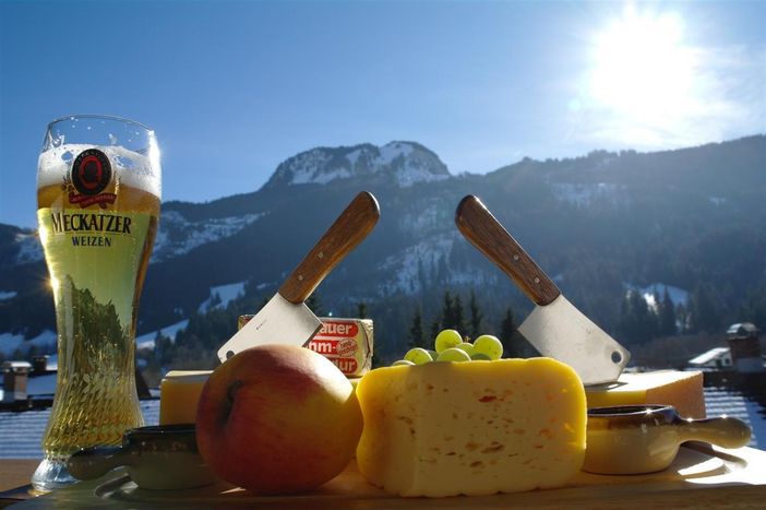 Blick vom Balkon aufs Imberger Horn