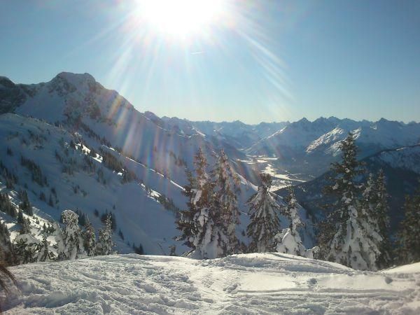 Heimische Bergwelt im Winter