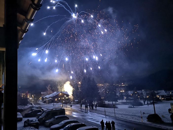 Silvester vom Balkon