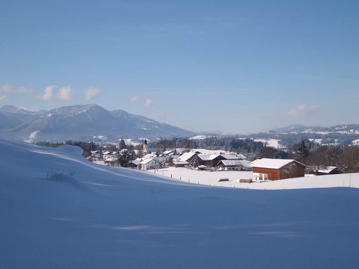 Winter Blick auf Rottach
