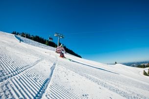 Skifahren am Fluhexpress in Oberstaufen Steibis.