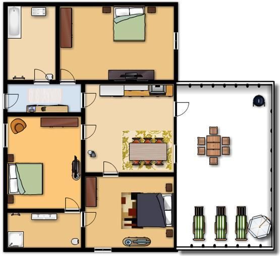 Grundriss Ferienwohnung 2