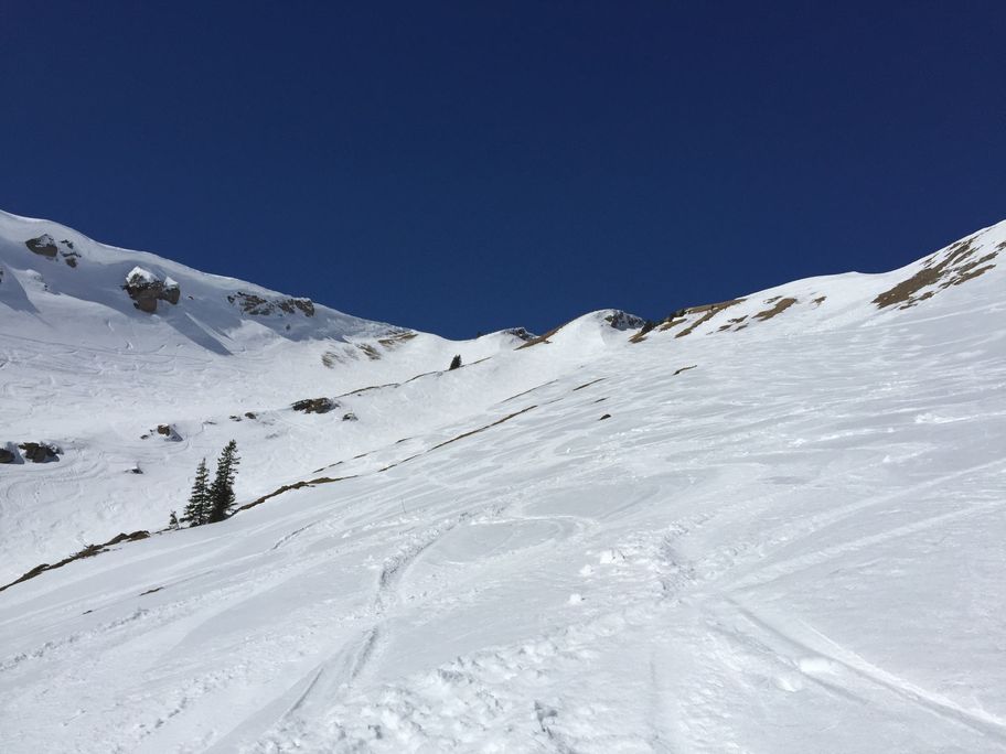 Abfahrt vom Hochgratgipfel