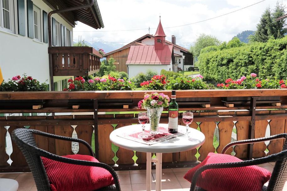 Ausblick Ferienwohnung Trettachblick