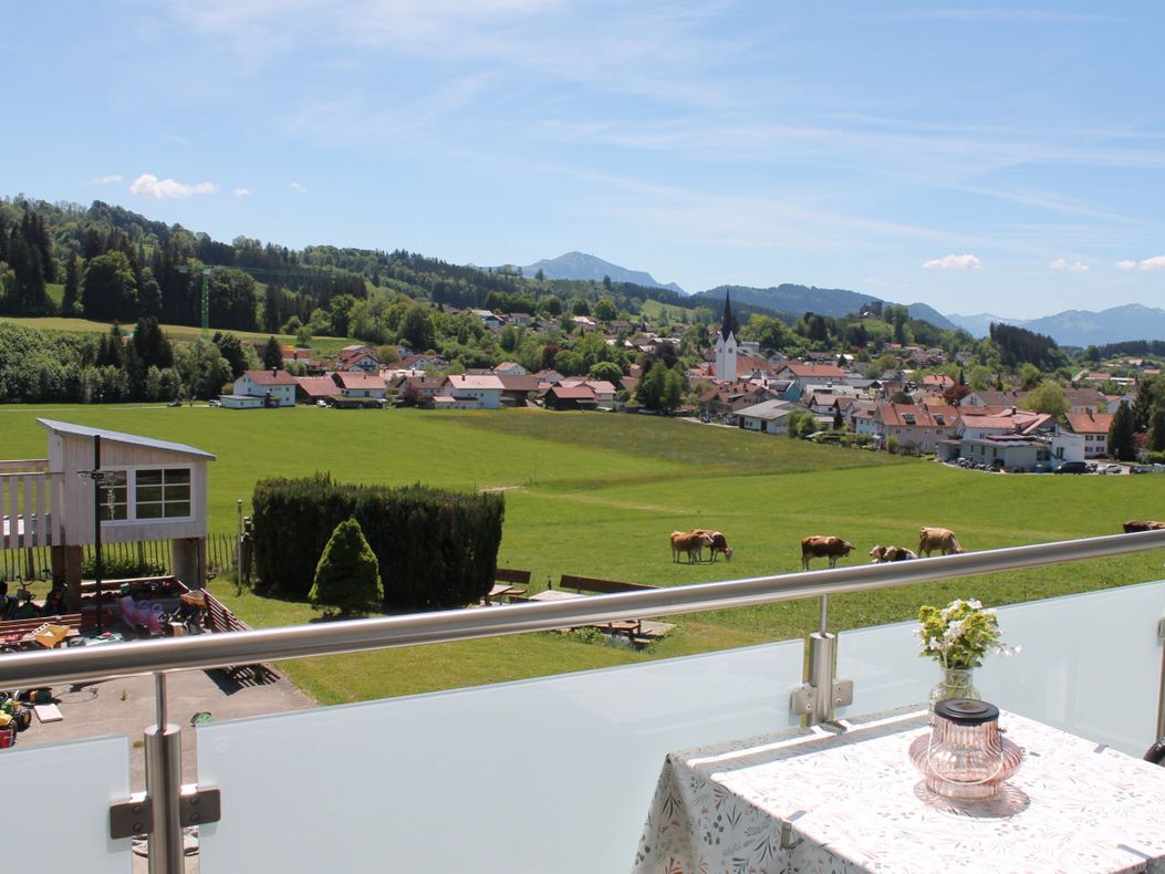 Ausblick  Balkon Burgblick