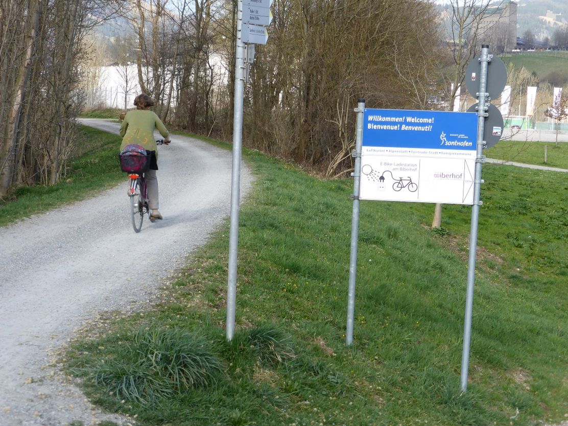 Auf dem Illerradweg bei Sonthofen