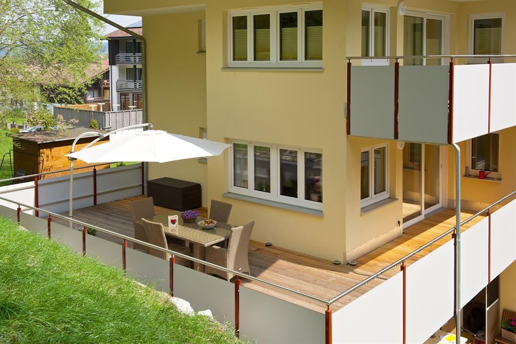 Terrassenblick von aussen