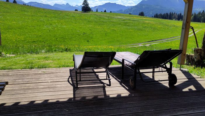 Entspannen mit Bergblick