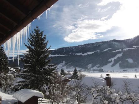 Aussicht Balkon Winter 2