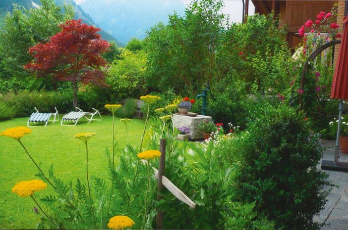 Garten und Liegewiese Sommer