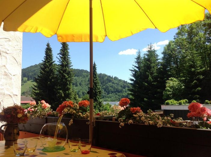 Blick vom Balkon