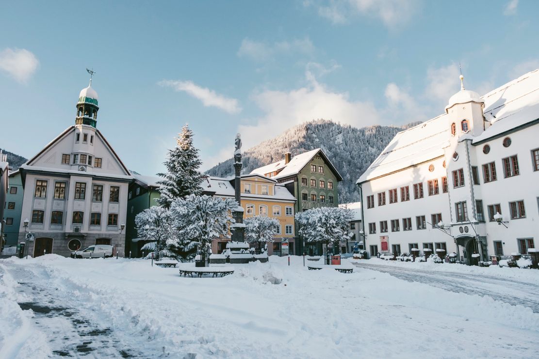 Marienplatz im  Winter