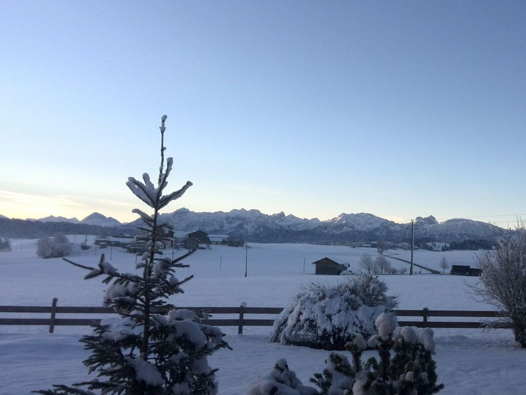 Winterpanoramablick von unserer Terasse