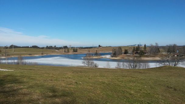 Der winterliche Schwaltenweiher