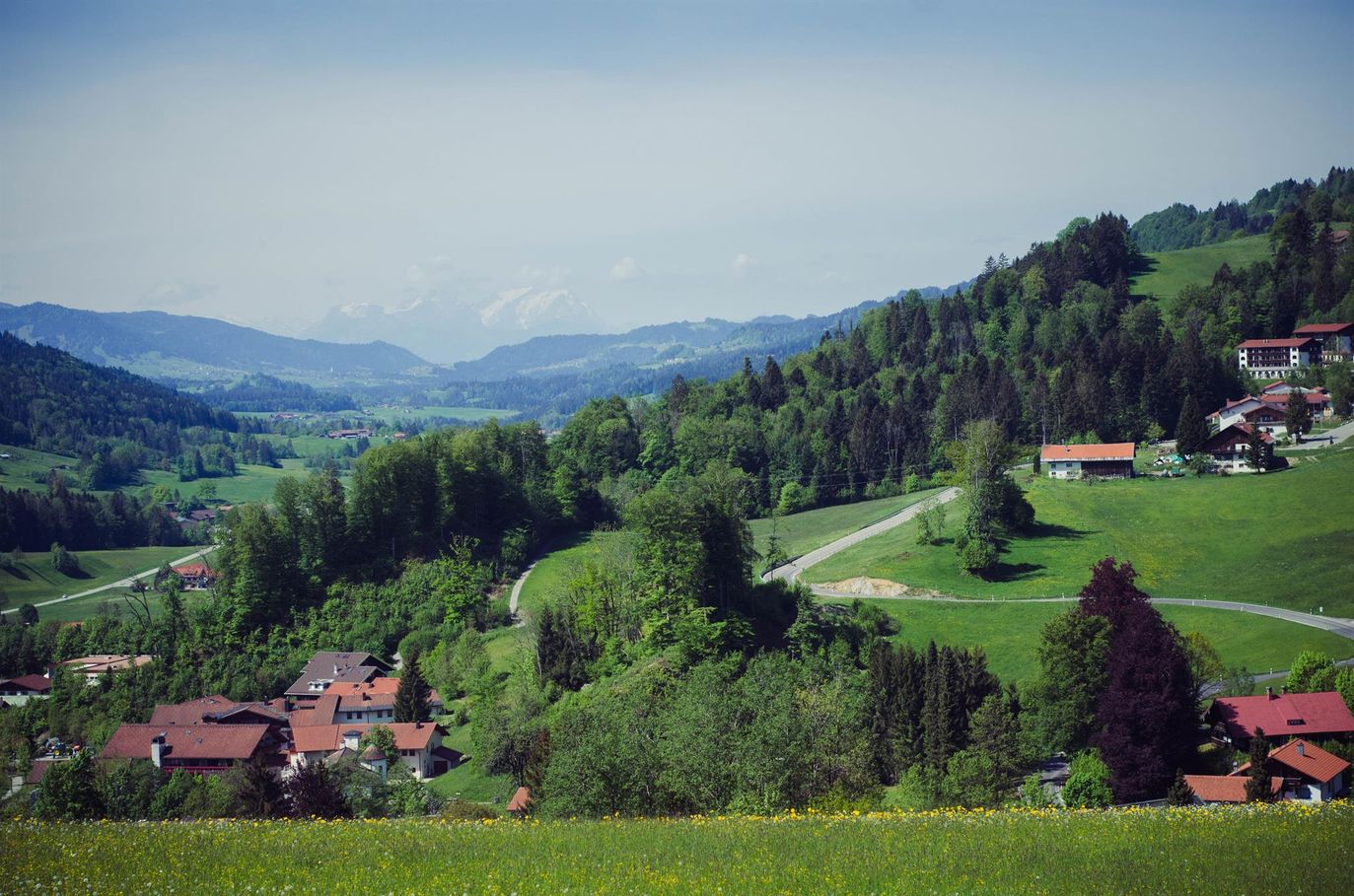 Blick von Oberstaufen Richtung Schweiz
