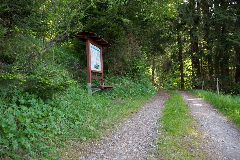 Infotafel am Weg des Via Aqua