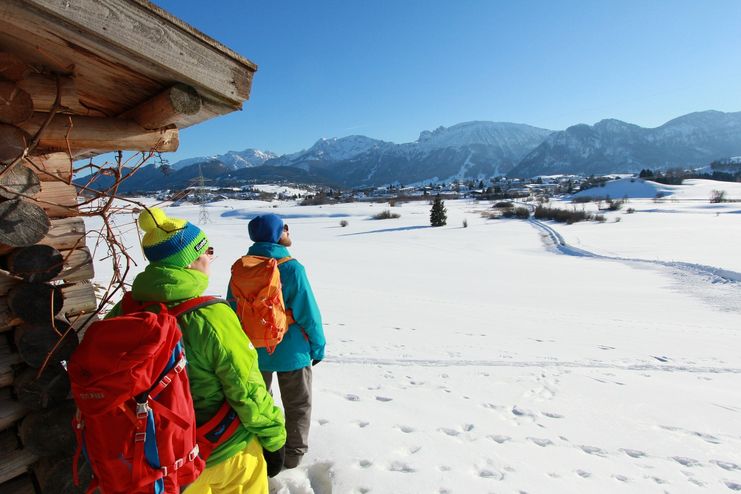 Dörfer-Runde - Winterwanderung durch Pfronten