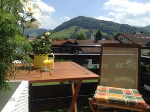 Blick vom Balkon