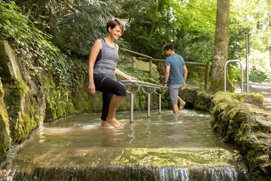 Kneipp-Tretanlage am Motzabächle bei Ottobeuren