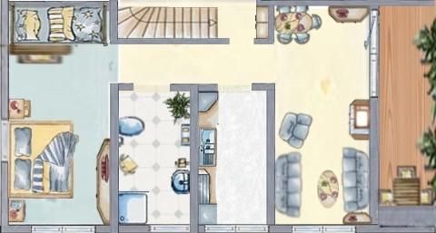 Grundriss Ferienwohnung 2