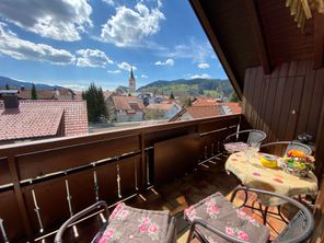 Blick vom Balkon
