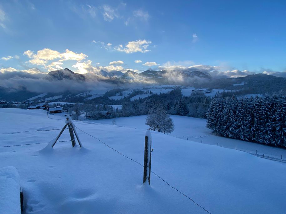 Ausblick oberhalb der Ferienwohnung