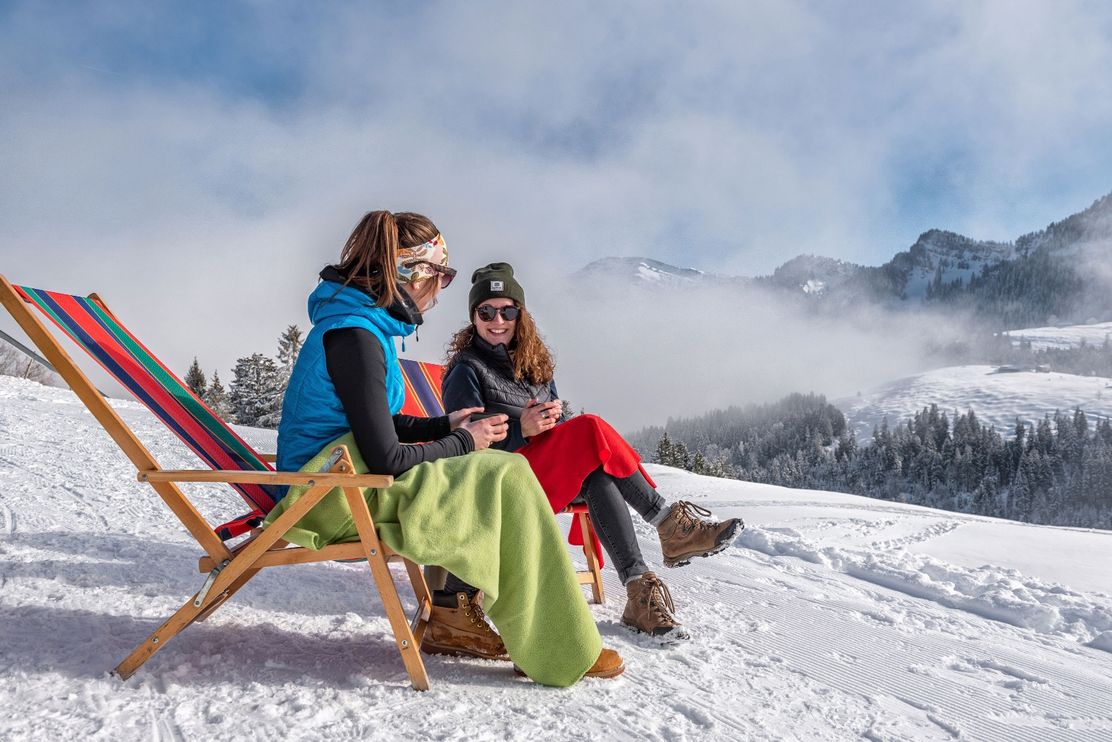 Wintersonne tanken am Imberg