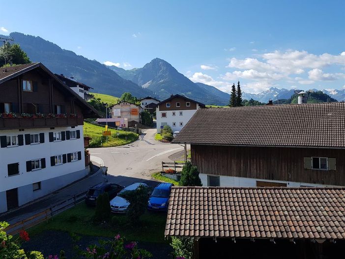 Blick vom Balkon