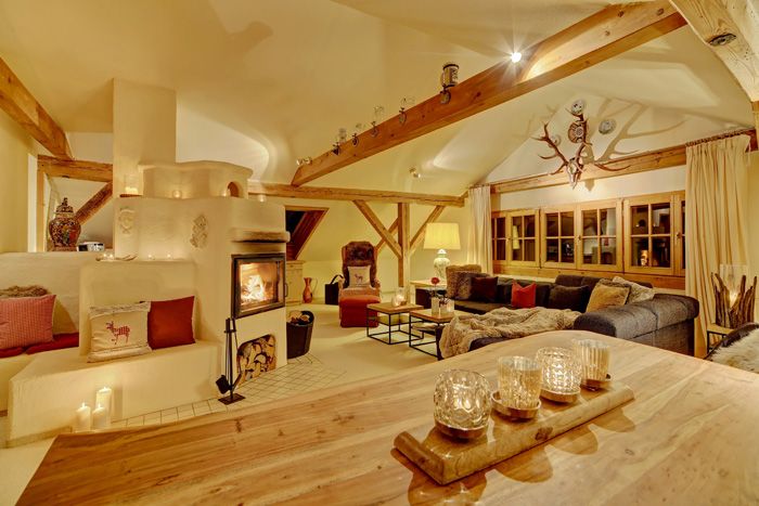 Wohnbereich Kaminlodge