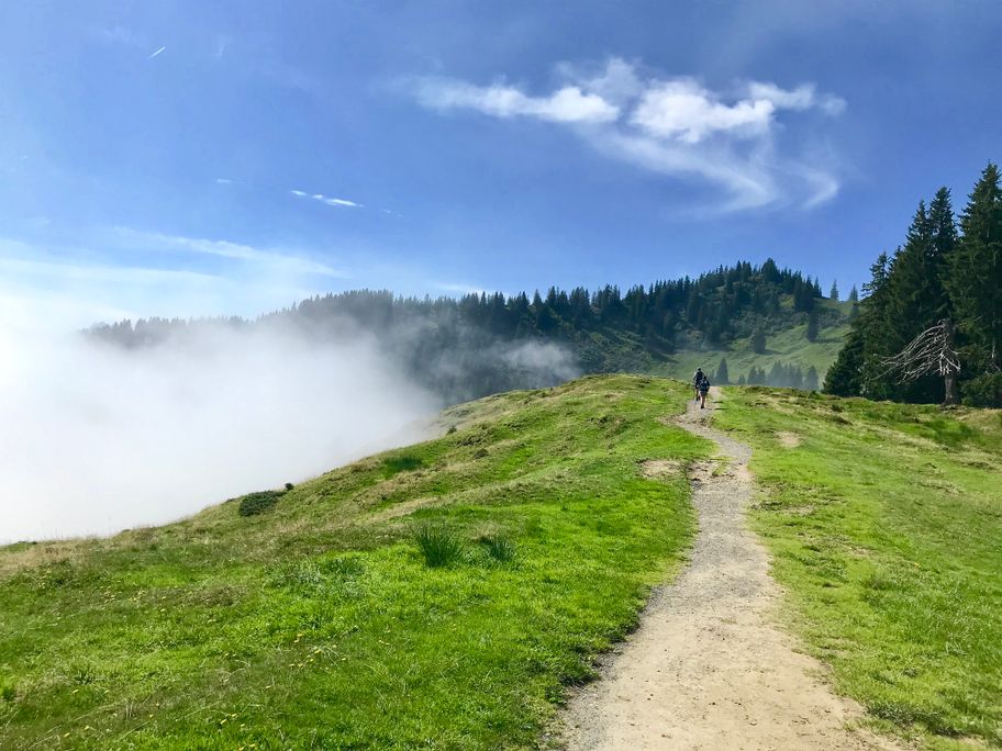 Über den Wolken auf der Hörner Panoramatour