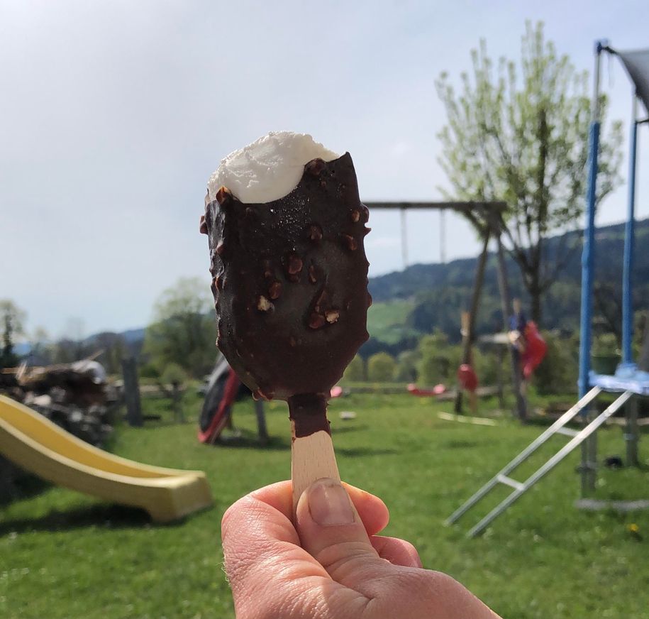 Blick zum Spielplatz