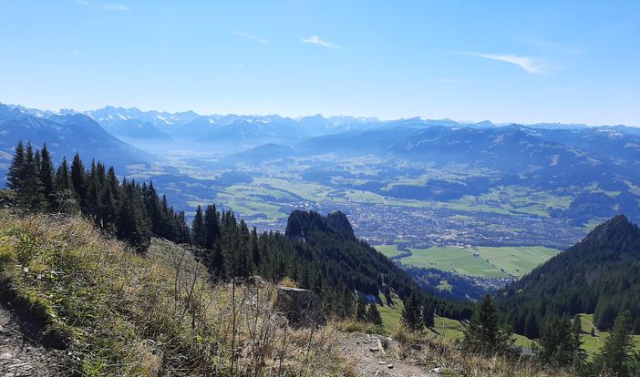 Blick vom Grünten ins Hochallgäu