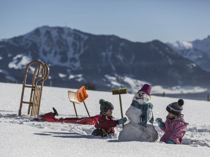 Schneemann bauen