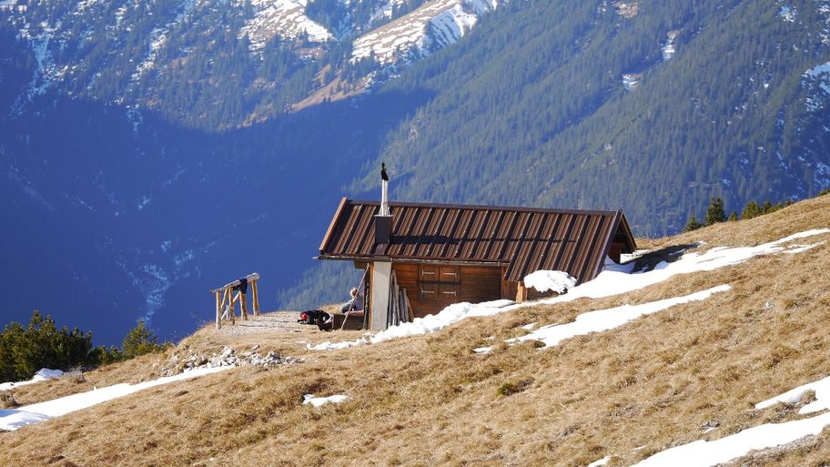 Schutzhütte an der Gaichtspitze
