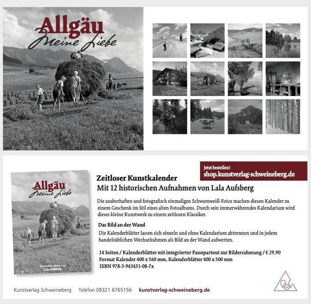 Allgäu - meine Liebe - zeitloser Kunstkalender