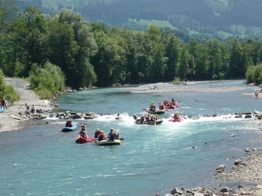 Boote in der Iller