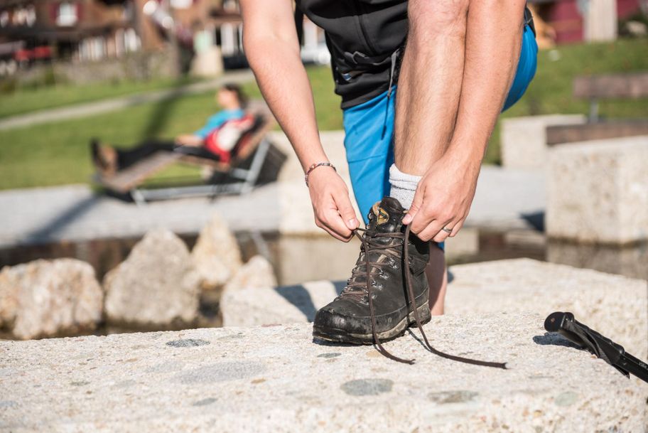 Dorfplatz Balderschwang mit Brunnen