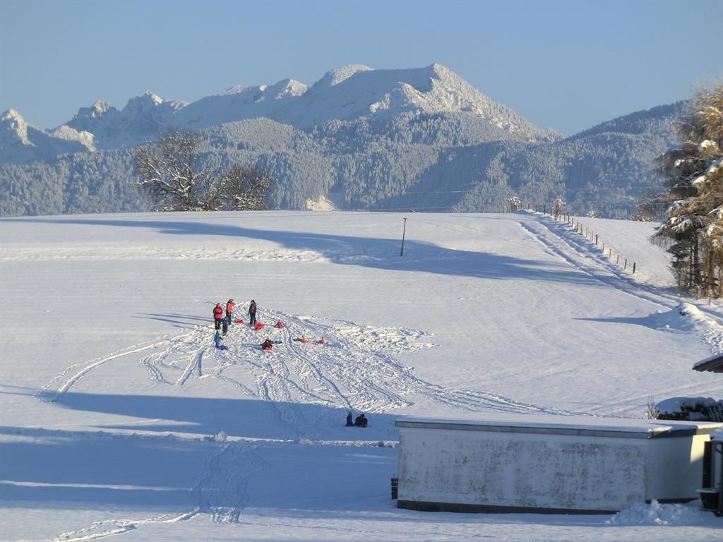 wie schön ist es beim Rodeln