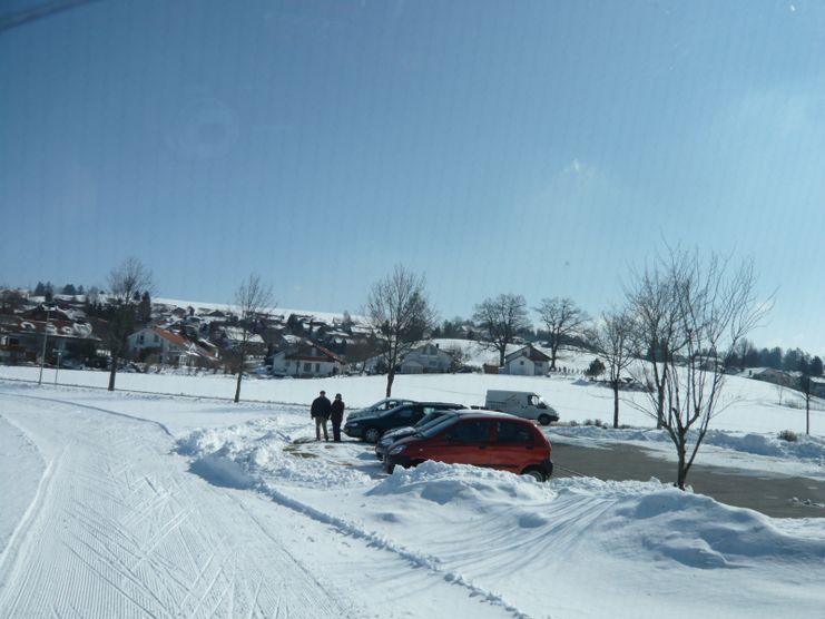 Startpunkt am Kindergartenparkplatz