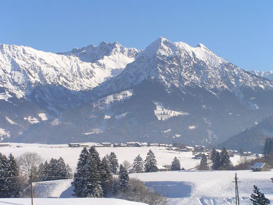 Blick zum Nebelhorn/Rubihorn