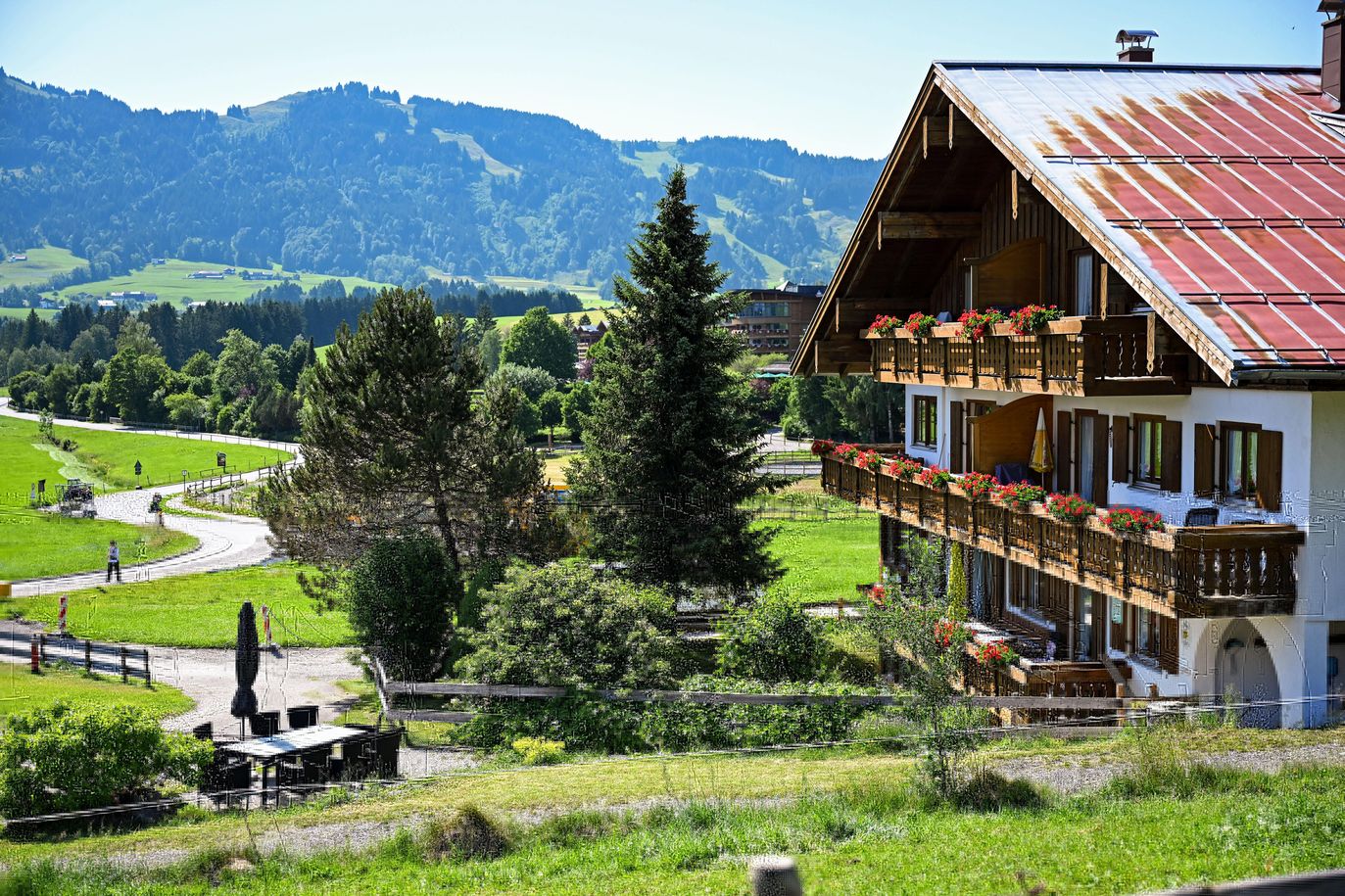 Traumhafter Ausblick auf die Allgäuer Alpen