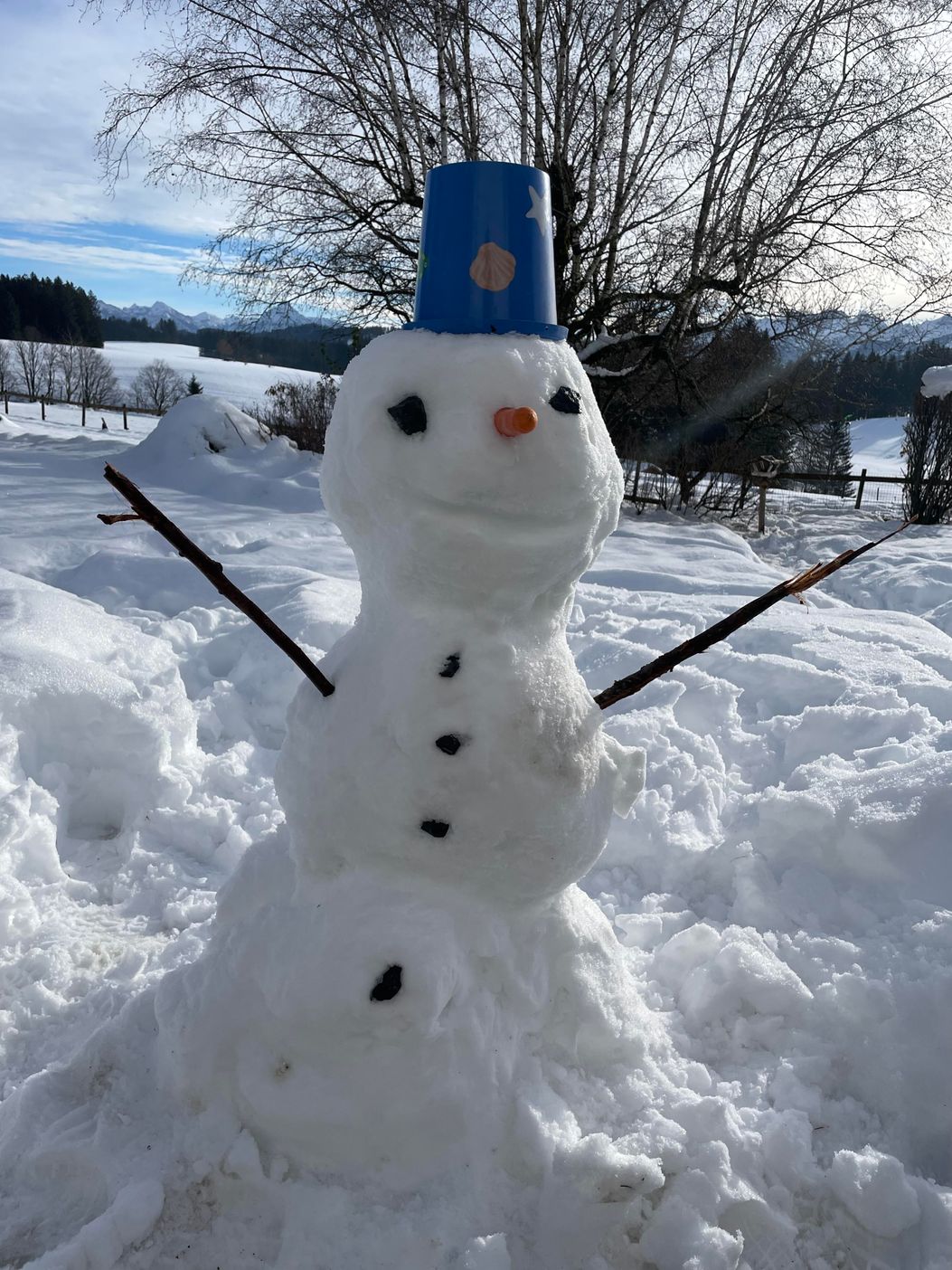 Schneemann bauen