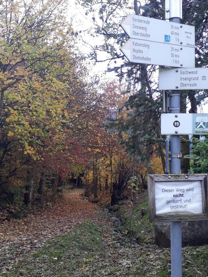 Direkt am Wanderweg