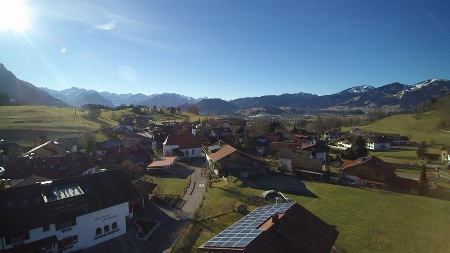 Gästehaus von oben