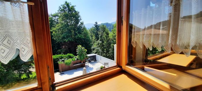 Blick aus dem Schlafzimmer