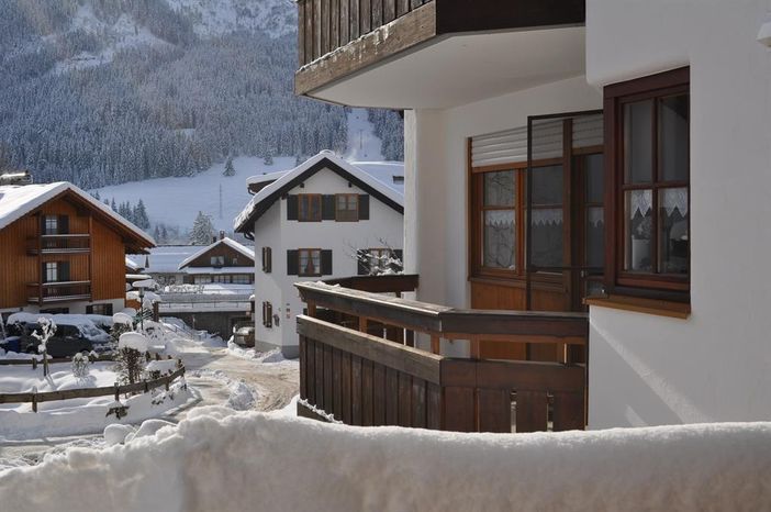 Balkon im Winter