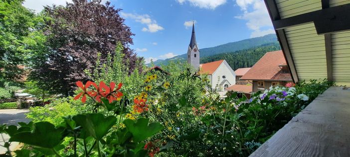 Blick vom Balkon